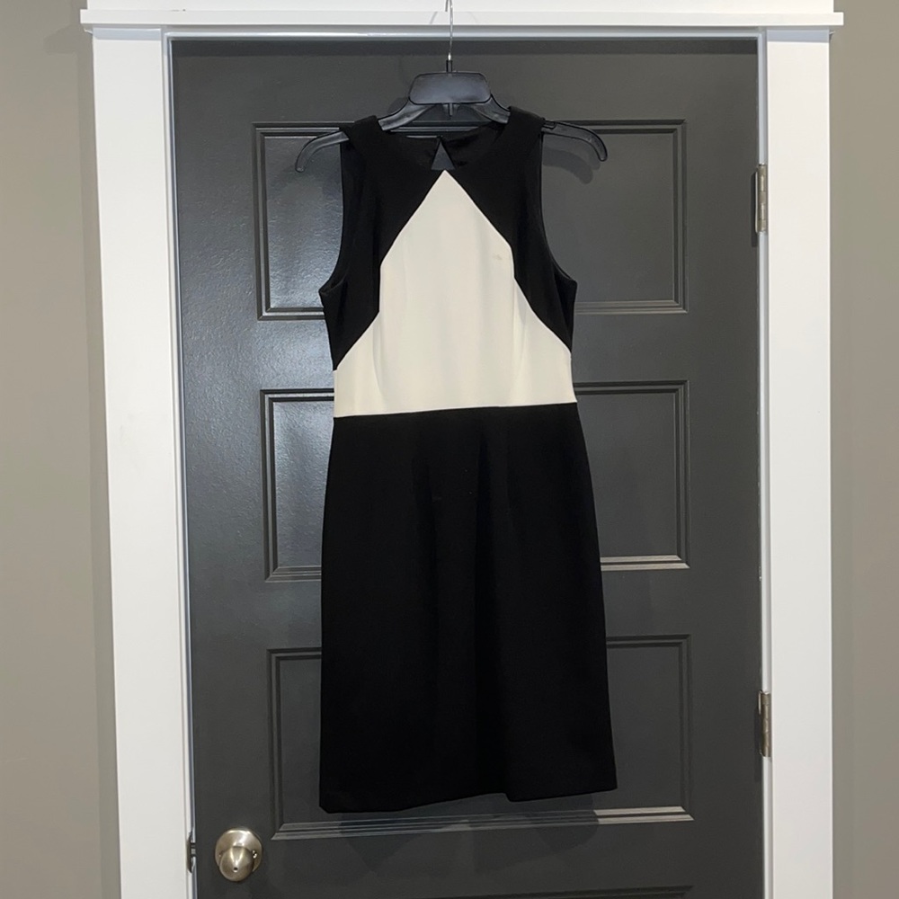 Betsy johnson black & white business dress